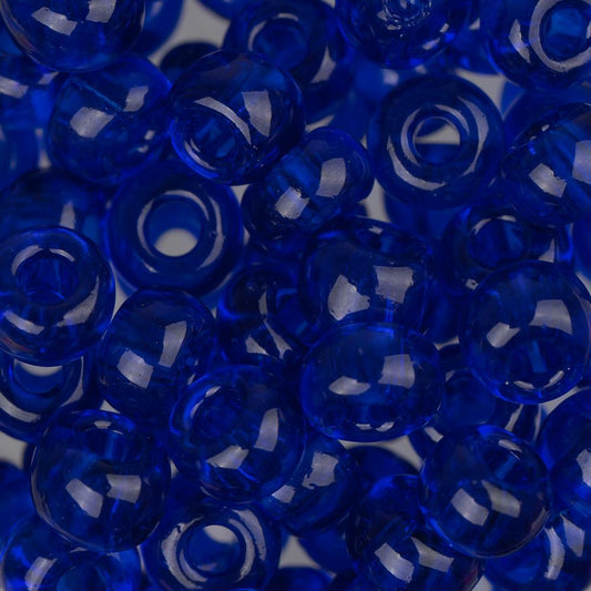 2/0 Czech Seed Beads #035 Transparent Cobalt 22g