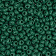 10/0 Czech Seed Beads Opaque Medium Dark Green 500g