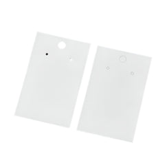 Earring Cards 2x3" White 50/pk