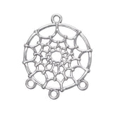 Dream Catcher Pendant 34x28mm Antique Silver 10/pk