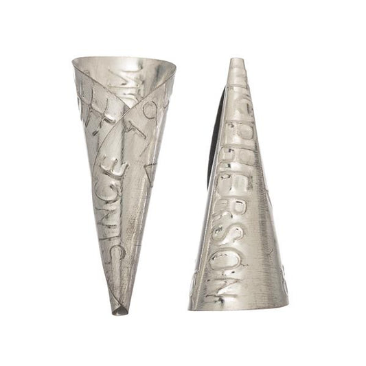 Mcpherson Jingle Cones, Child Silver 100/pk