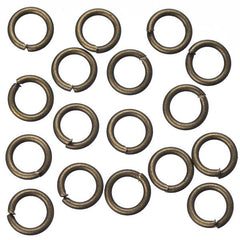 6mm Antique Brass Jump Rings 100 Grams