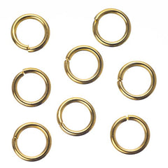 7mm Gold Jump Rings 100 Grams