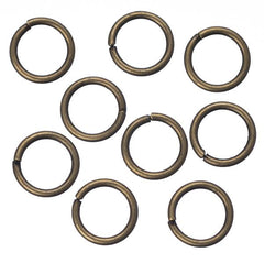 8mm Antique Brass Jump Rings 100 Grams