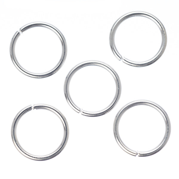 10mm Silver Jump Rings 100 Grams