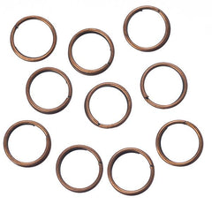 *7mm Split Rings Antique Copper 100/pk