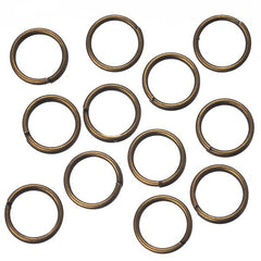 *7mm Split Rings Antique Brass 100/pk