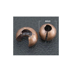 Crimp Cover 4mm Antique Copper 100/pk