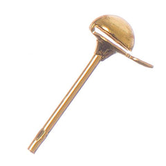 Gold Earring Studs with Loop 10/pk