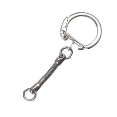 2 1/4" Silver Snake Key Chains 4/pk