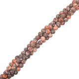 Leopard Skin Jasper Beads 4.5mm Round (Natural) 15-16" Strand