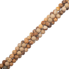 4mm Jasper Picture (Natural) Beads 15-16" Strand