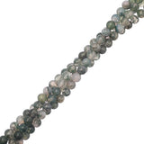 Moss Agate Beads 4mm (Natural) 15-16" Strand