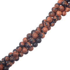 6mm Goldstone Fusion (Synthetic) Beads 15-16" Strand