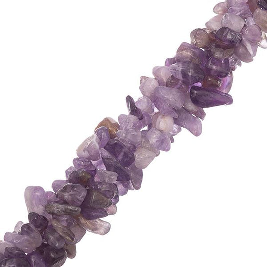 Amethyst Chips 5-9mm (Natural) 31" Strand