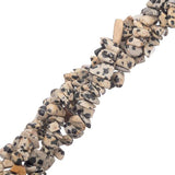 Dalmation Jasper Chips 5-8mm (Natural) 31.5" Strand