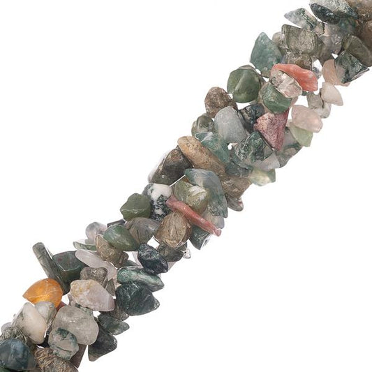 Indian Agate Chips 5-8mm (Natural) 31.5" Strand