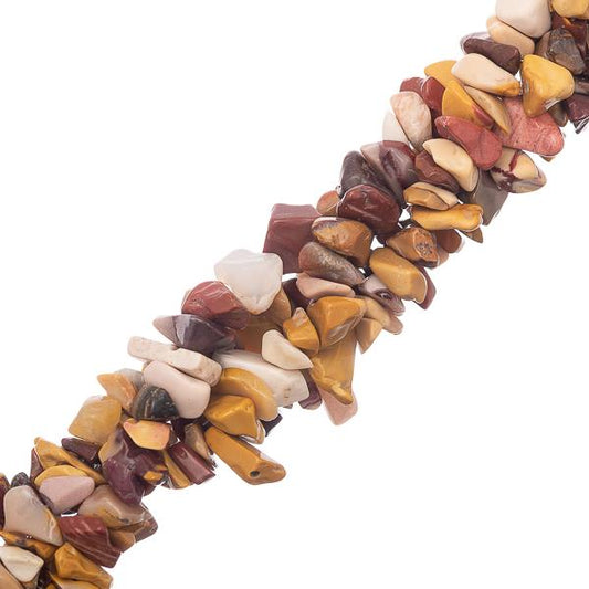 Mookaite (Natural) Bead Chips 36" Strand