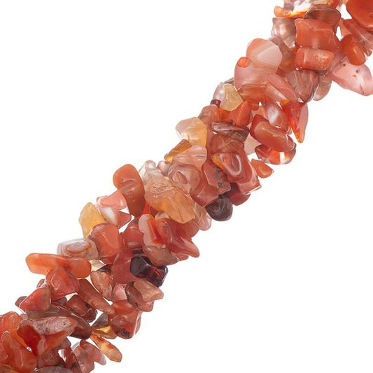 Carnelian Chips 5-8mm(Natural/Dyed) 31.5" Strand
