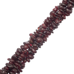 Garnet (Natural) Bead Chips 32" Strand