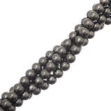 Magnetic Hematite Beads 6mm Round Grade A (Synthetic) 15-16" Strand