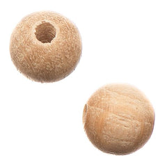 6mm Round Natural Wood Beads