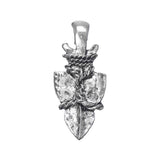 1 3/8" Arrowhead Metal Pendant 1/pk