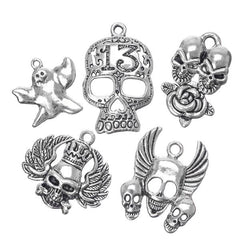 Halloween Theme Metal Charms 10/pk