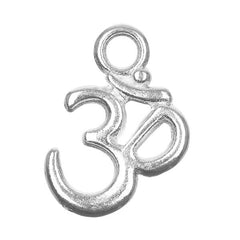 3/4" Ohm Yoga Metal Charm 5/pk