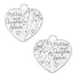 Mother and Daughter Forever Pendant 29x28mm 2/pk