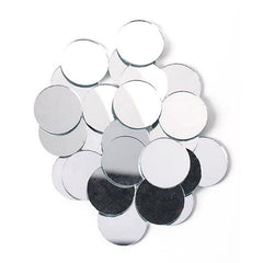 1" Round Glass Mirrors 10/pk