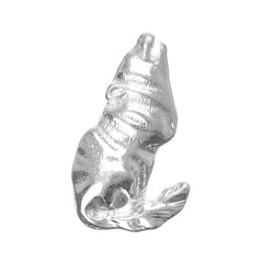 1 5/8" Howling Wolf Metal Pendant 1/pk