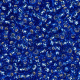11/0 Czech Seed Beads #34979 Silver Lined Dark Blue 23g
