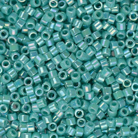 11/0 Delica Bead #0166 Opaque Turquoise AB 5.2g