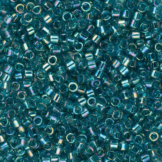 11/0 Delica Bead #1248 Teal Caribbean Transparent AB 5.2g
