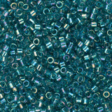 11/0 Delica Bead #1248 Teal Caribbean Transparent AB 5.2g