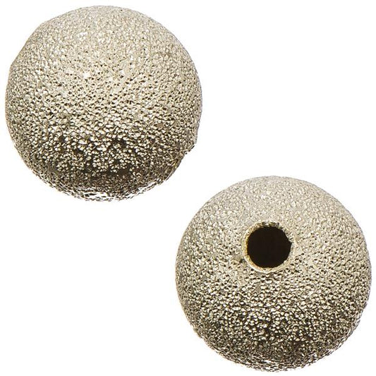 Round Stardust Beads 4mm Silver 100/pk