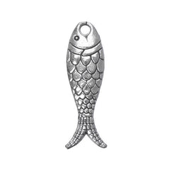 1" Fish Metal Charm 5/pk