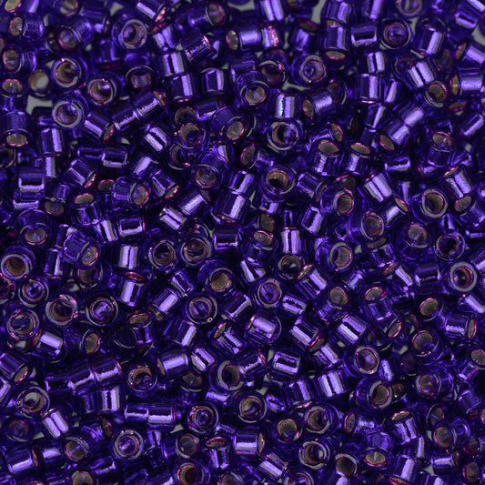 11/0 Delica Bead #0610 Silver Lined Dark Violet 5.2g