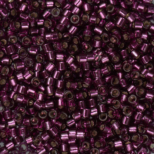 11/0 Delica Bead #1342 Silver Lined Raspberry 5.2g