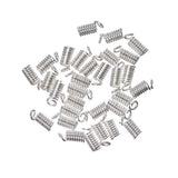 *1.5mm Silver Cord Ends 50/pk