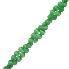 6mm Cat's Eye Green 66/Strand