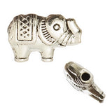 Metal Elephant Beads 13x8mm Antique Silver 5/pk