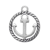Anchor Metal Charm 18x16mm 5/pk