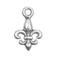 *1/2" Fleur de Lis Metal Charm 10/pk