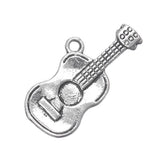 Accoustic Guitar Metal Pendant 25x12mm 5/pk