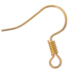 Gold Fish Hook Earrings 45/pk