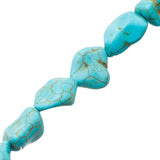 Turquoise Nugget Beads 15-20mm Blue (Synthetic/Dyed) 15-16" Strand
