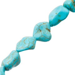 15-20mm Turquoise Nugget Gemstone Beads 25/Strand