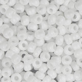 8/0 Miyuki Seed Beads #0402 Opaque White 22g